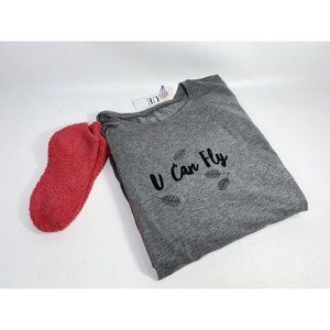 Hue 2pc Pajama Set XL Winter Birds NEW